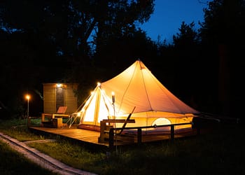 glamping camping de luxe
